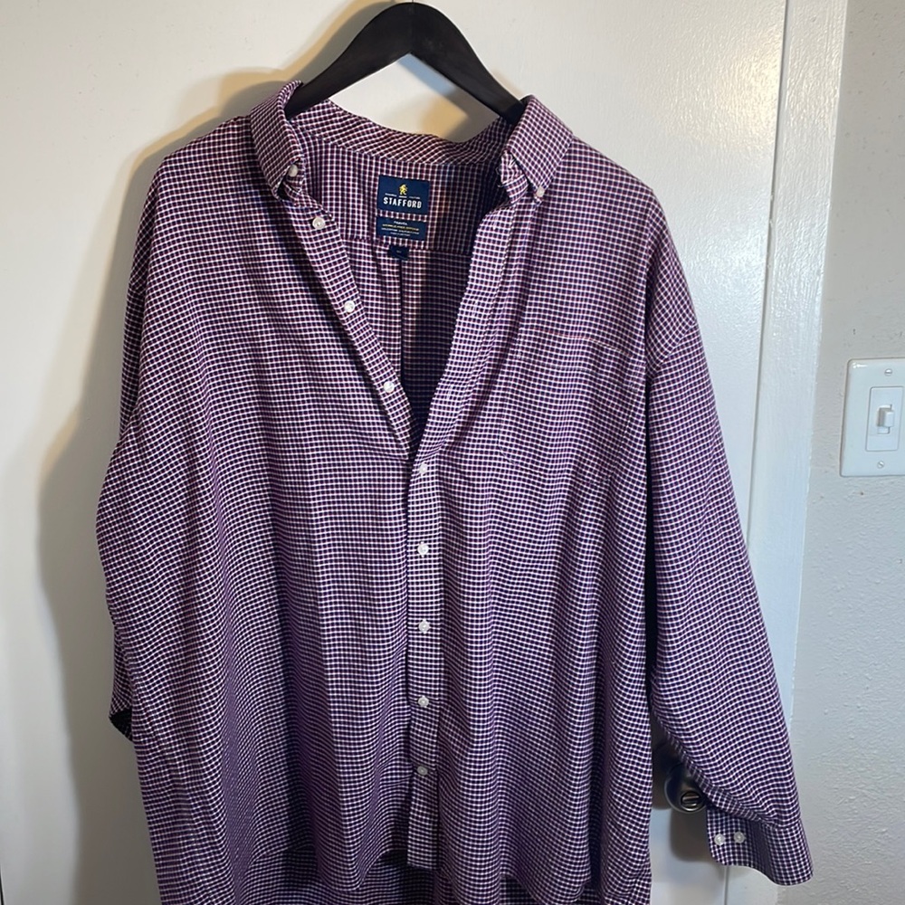 18.5 Big travel Stafford wrinkle free Oxford
